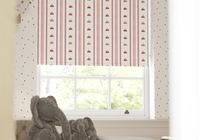 May Day, Tent Stripe Brights - Roller Blind - Image 5
